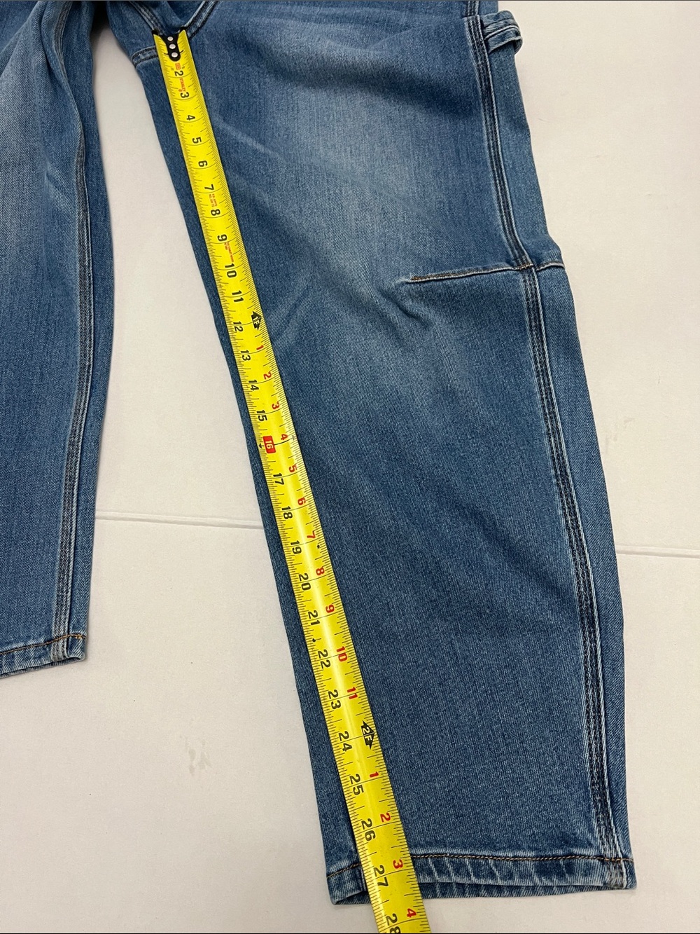 LANHTROPY ambar denim Barrel pant jeans in washed indigo Size Medium - Picture 7 of 16